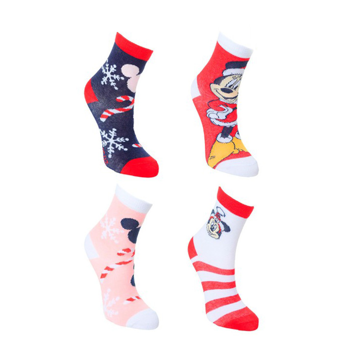 calcetines caja navidad minnie 4 pares