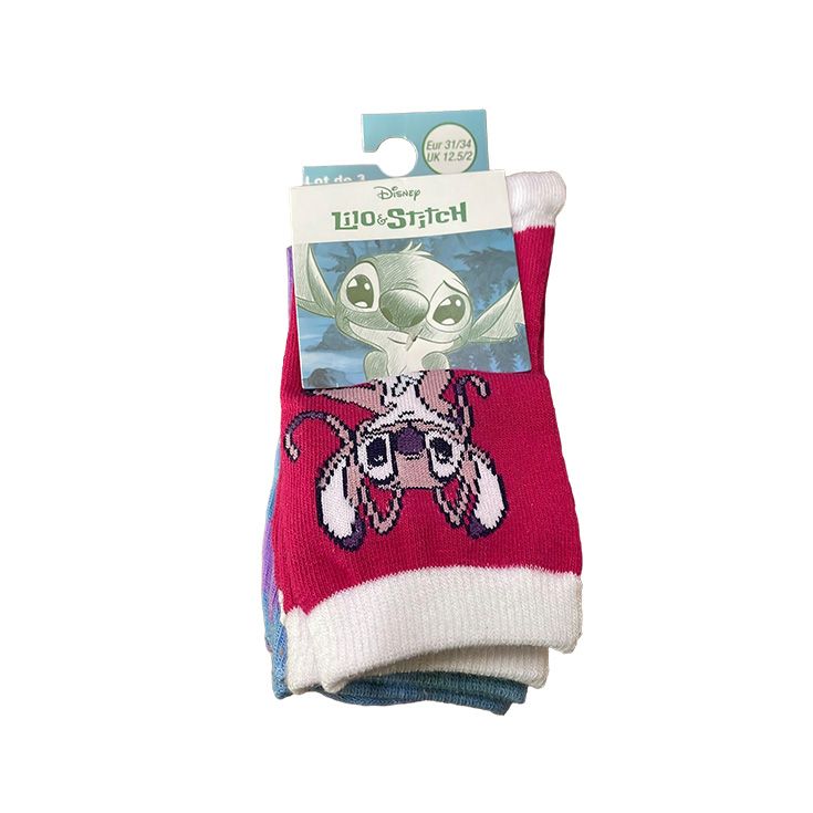 pack 3 calcetines stich y angel
