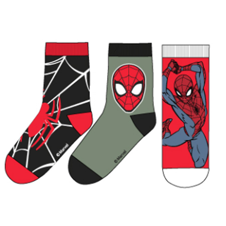 pack 3 calcetines spiderman