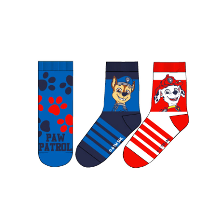 pack 3 calcetines patrulla canina