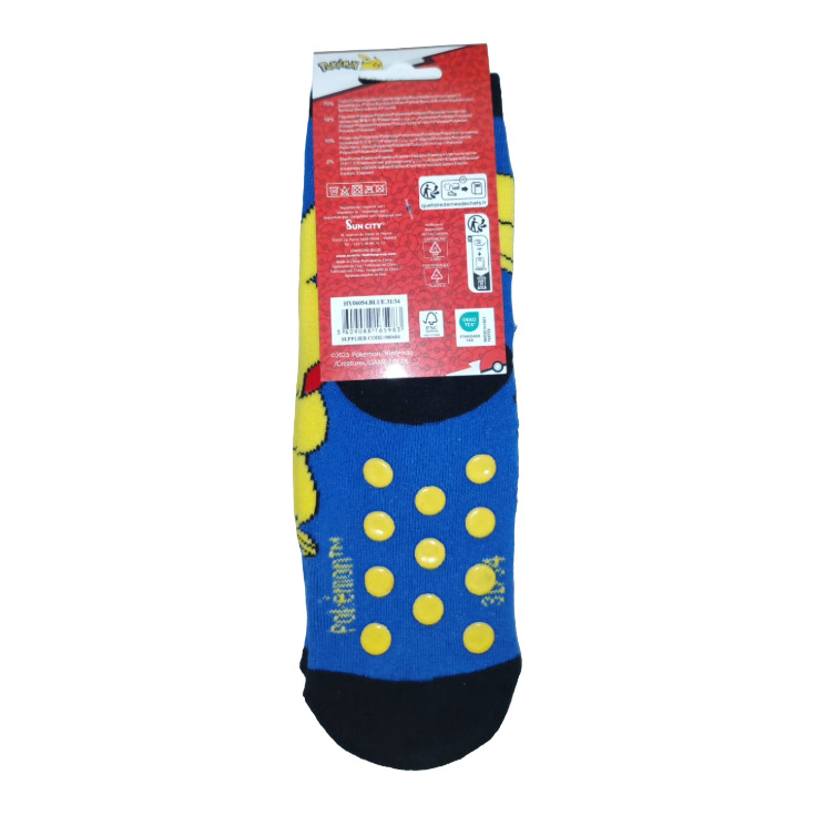 calcetines antideslizantes azul pokemon 
