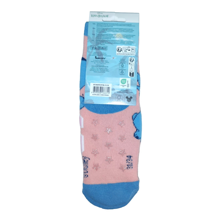 calcetines antideslizantes rosas lilo