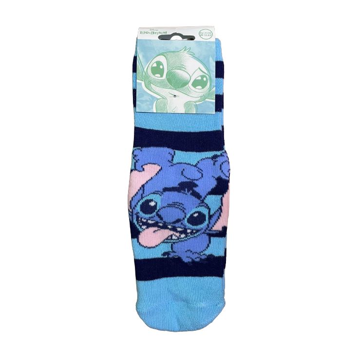 calcetines antideslizantes azules stich