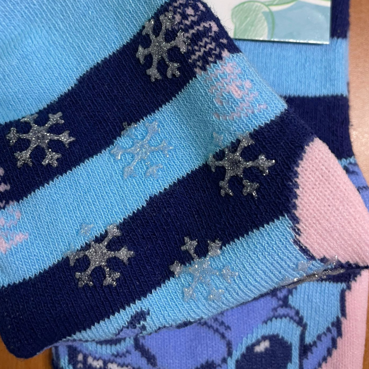calcetines antideslizantes azules stich