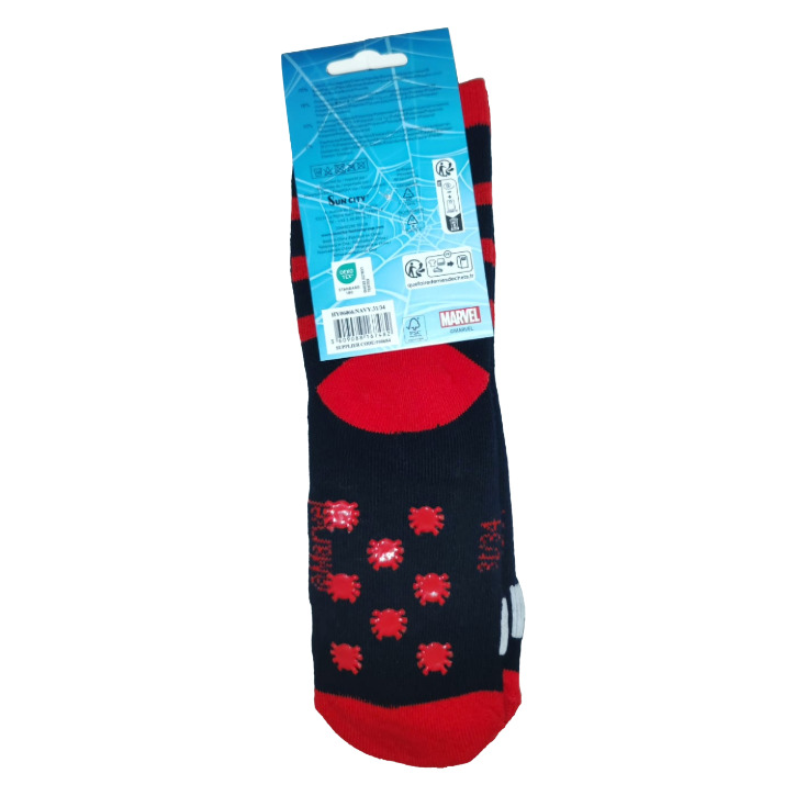 calcetines antideslizantes negro spiderman