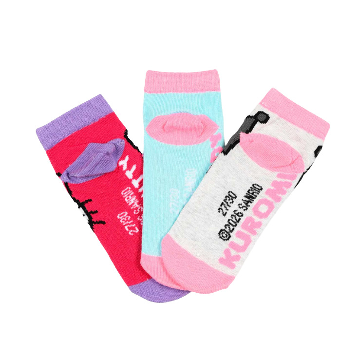 calcetines pack 3 tobilleros hello kitty