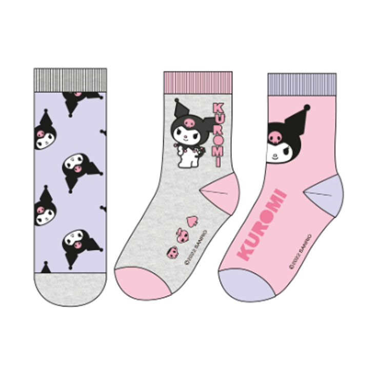 pack 3 calcetines kuromi