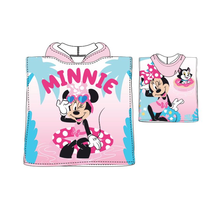 poncho playa microfibra minnie