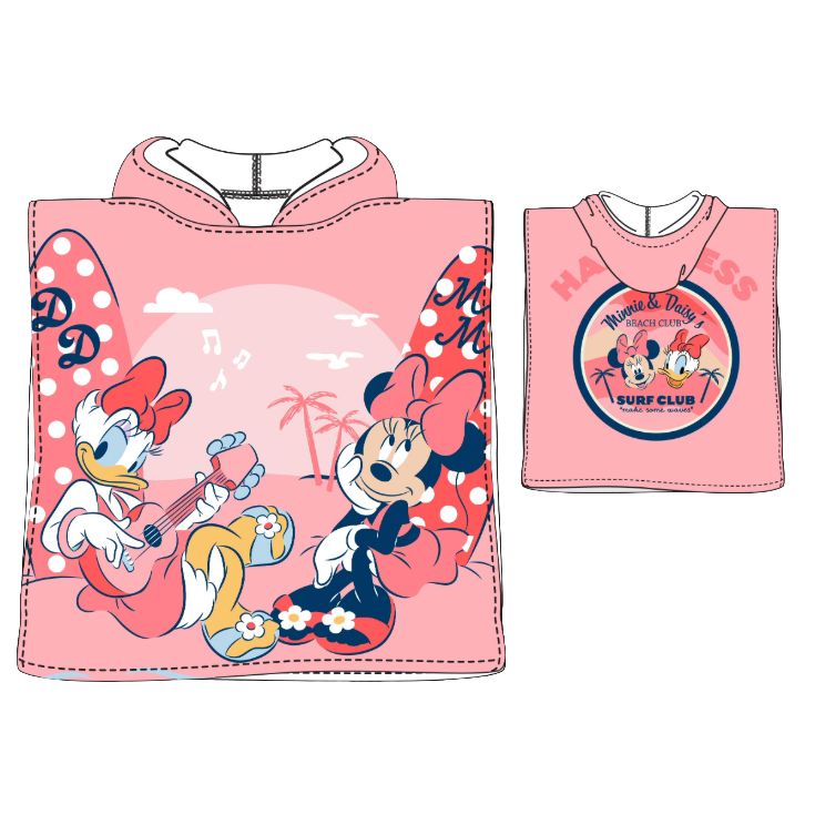 poncho playa microfibra minnie