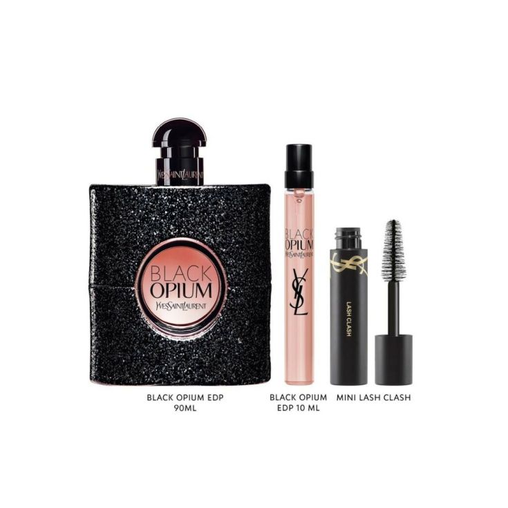 black opium eau de parfum 90ml cofre 3 piezas
