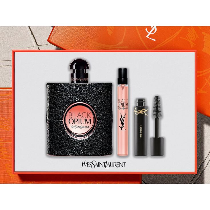 black opium eau de parfum 90ml cofre 3 piezas
