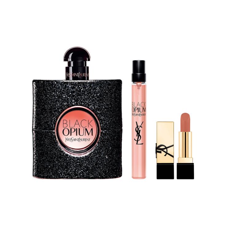 black opium eau de parfum 90ml cofre 3 piezas