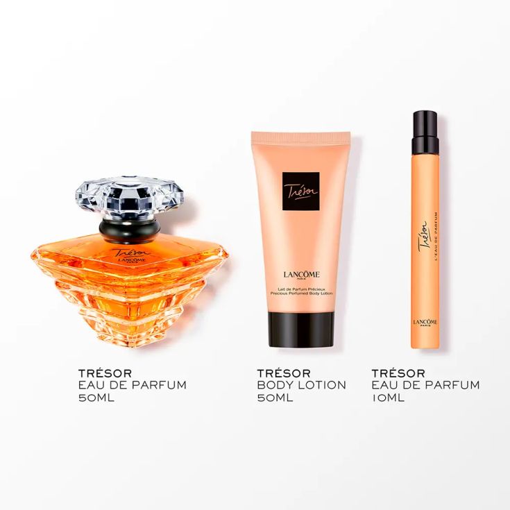 lancome tresor eau de parfum 50ml cofre 3 piezas