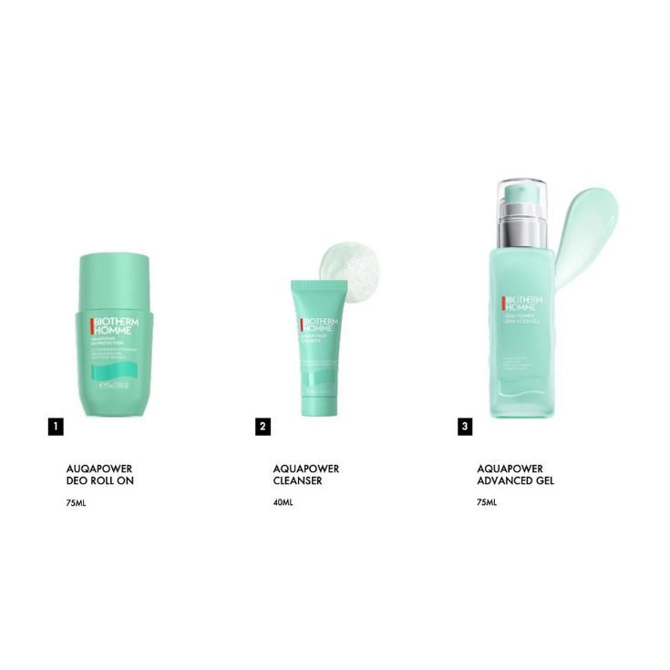 biotherme homme aquapower 75ml cofre 3 piezas