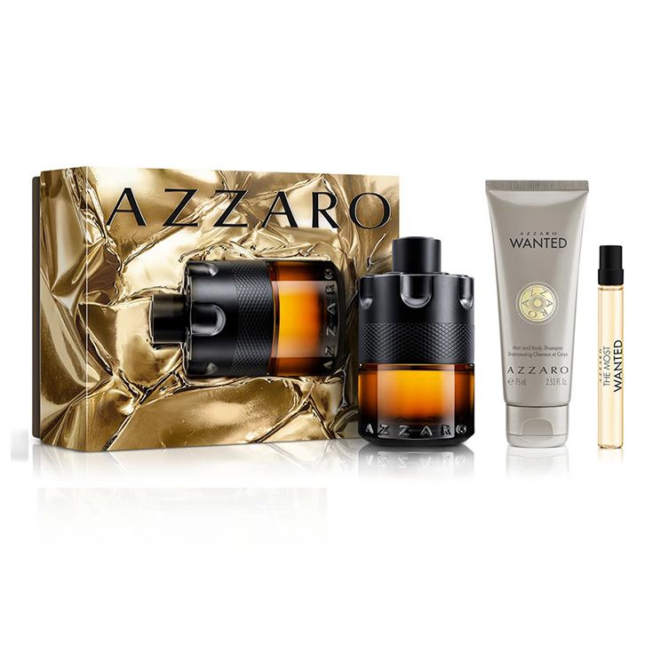 azzaro the most wanted parfum 100ml cofre 3 piezas