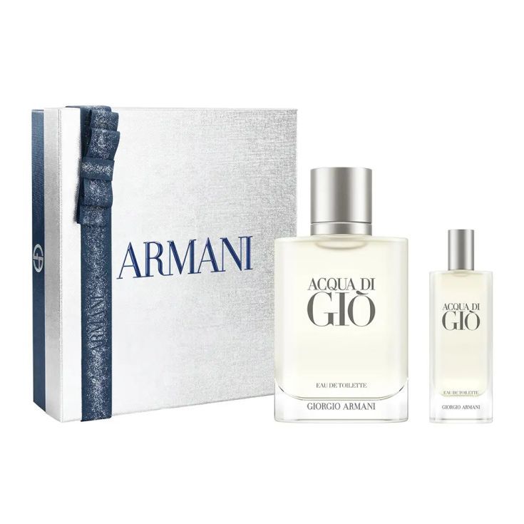 acqua gio homme eau de toilette 100ml cofre 2 piezas
