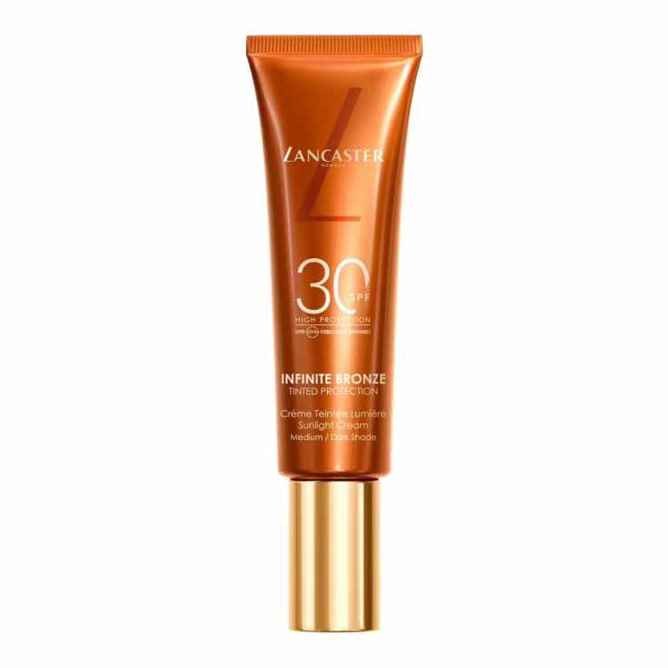 lancaster infinite bronze tinted protection spf30 medium/dark 50ml