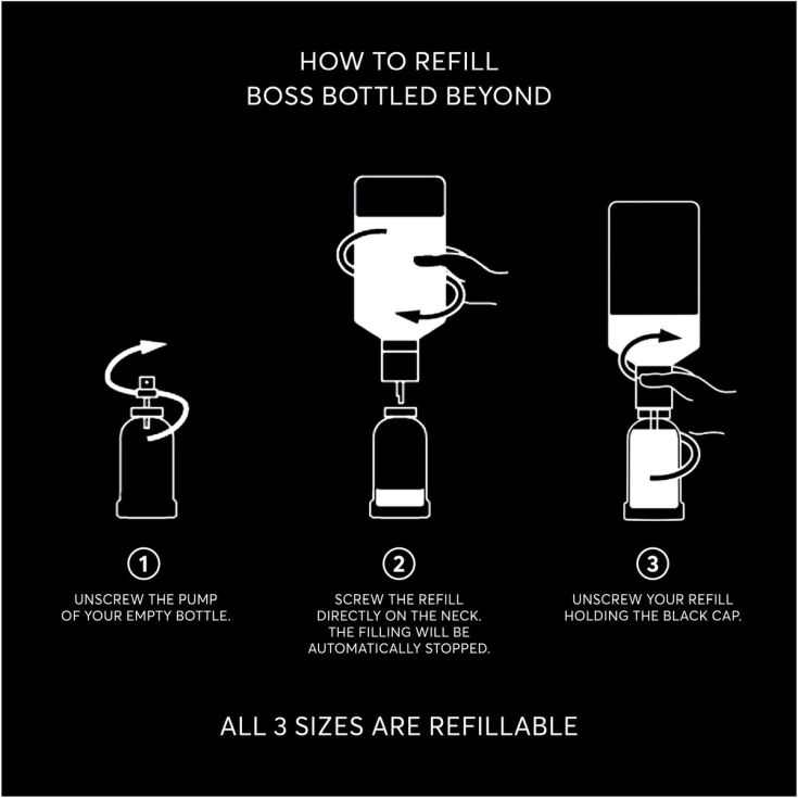 boss bottled beyond eau de parfum 200ml recarga