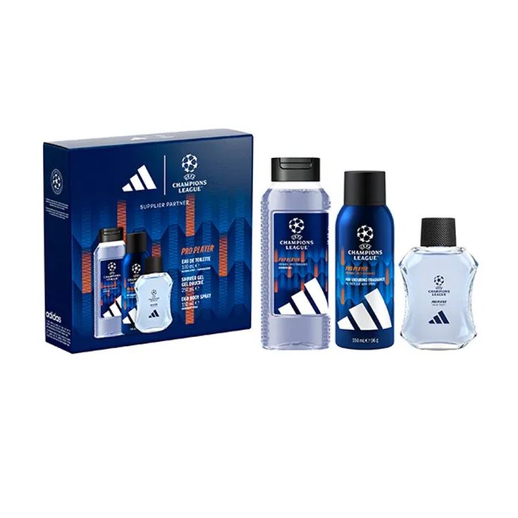 pack adidas uefa 12 colonia 100ml cofre 3 piezas