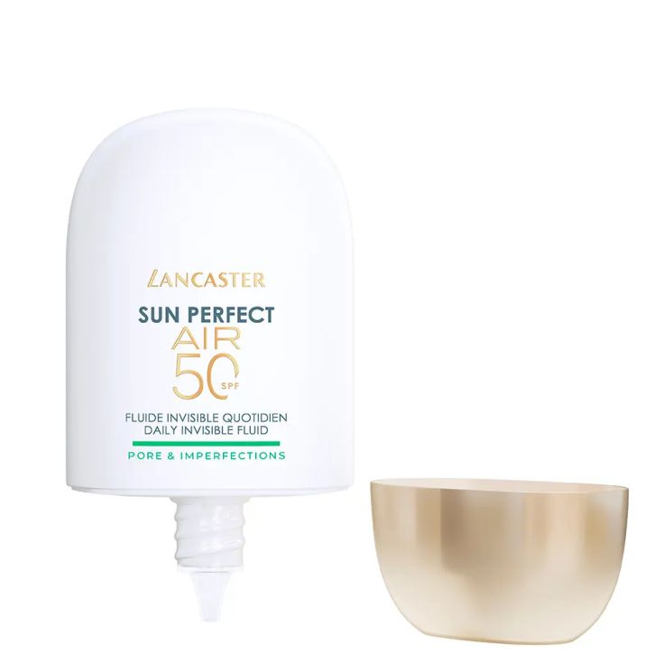 lancaster protector solar facial fluido invisible sun perfect air pores spf50 40 ml