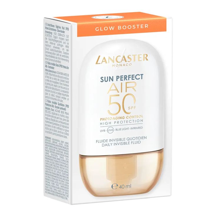 lancaster protector solar facial fluido invisible sun perfect air glow spf50 40 ml