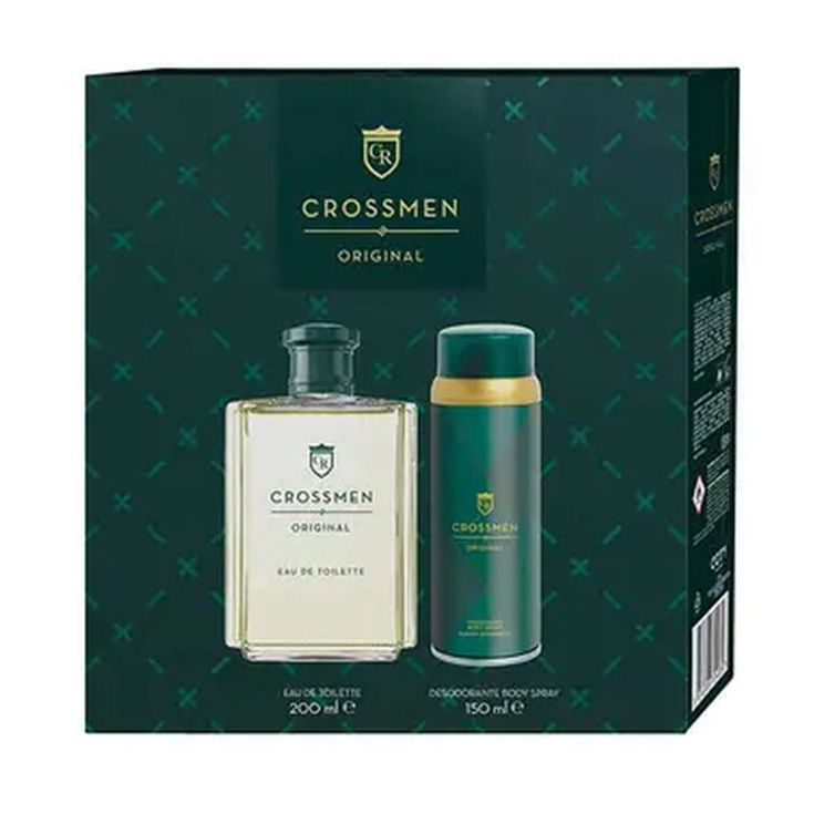pack crossmen colonia 200ml cofre 2 piezas