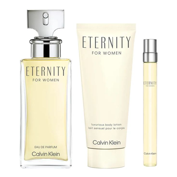 eternity woman 100ml eau de parfum cofre 3 piezas eternity woman 100ml eau de parfum cofre 3 piezas