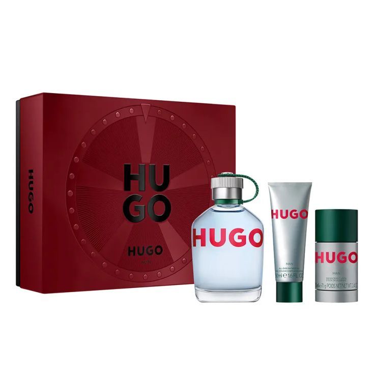 hugo boss man eau de toilette 125ml cofre 3 piezas