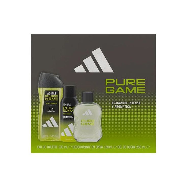 adidas pure game colonia 100ml cofre 3 piezas