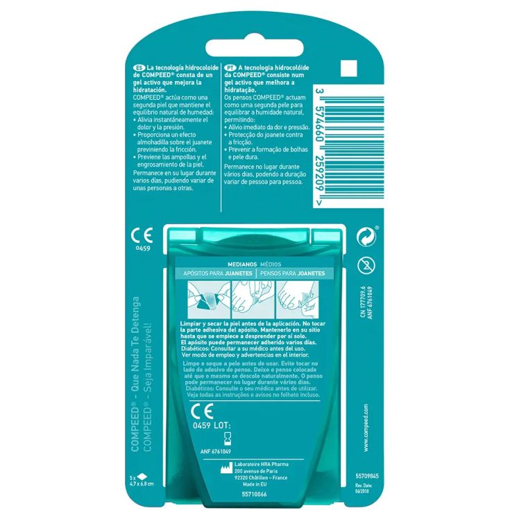 compeed juanetes medianos 5 uds
