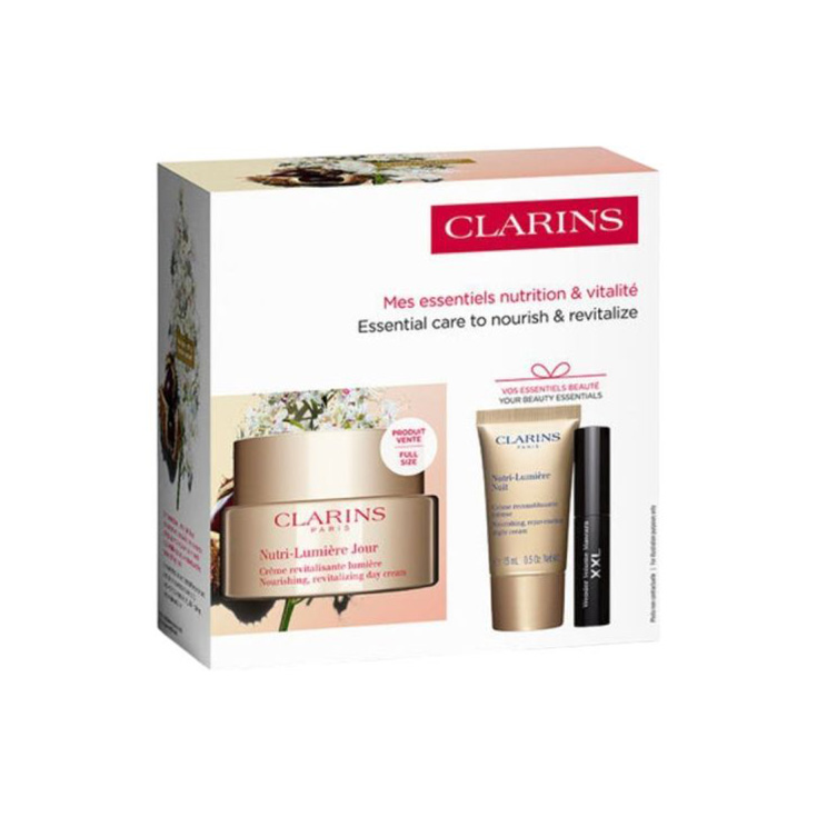 clarins nutri lumiere crema dia 50ml cofre 3 piezas clarins nutri lumiere crema dia 50ml cofre 3 piezas