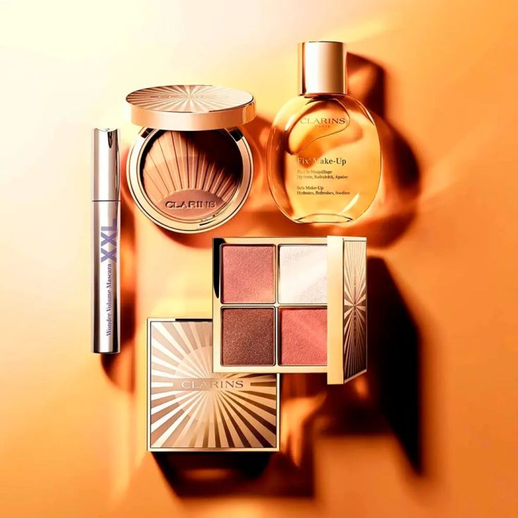 clarins paleta sombras 4 colores verano 25 clarins paleta sombras 4 colores verano 25