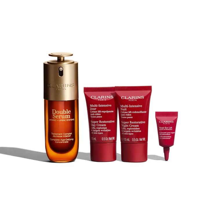 clarins doble serum g9 50ml cofre 3 piezas