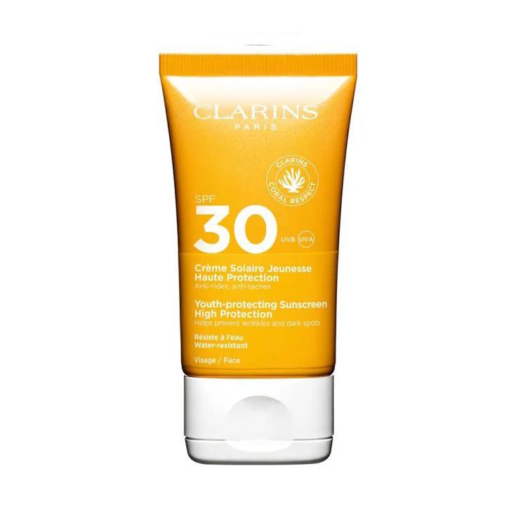 clarins protector solar facial crema tacto seco uva/uvb spf30 50 ml