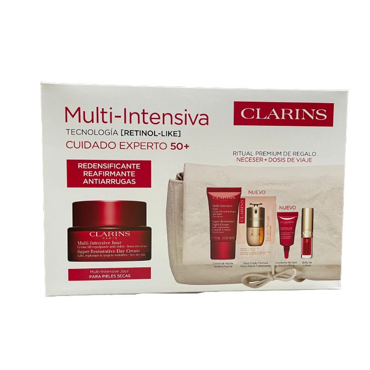clarins multi-intensiva crema dia 50ml cofre 3 piezas