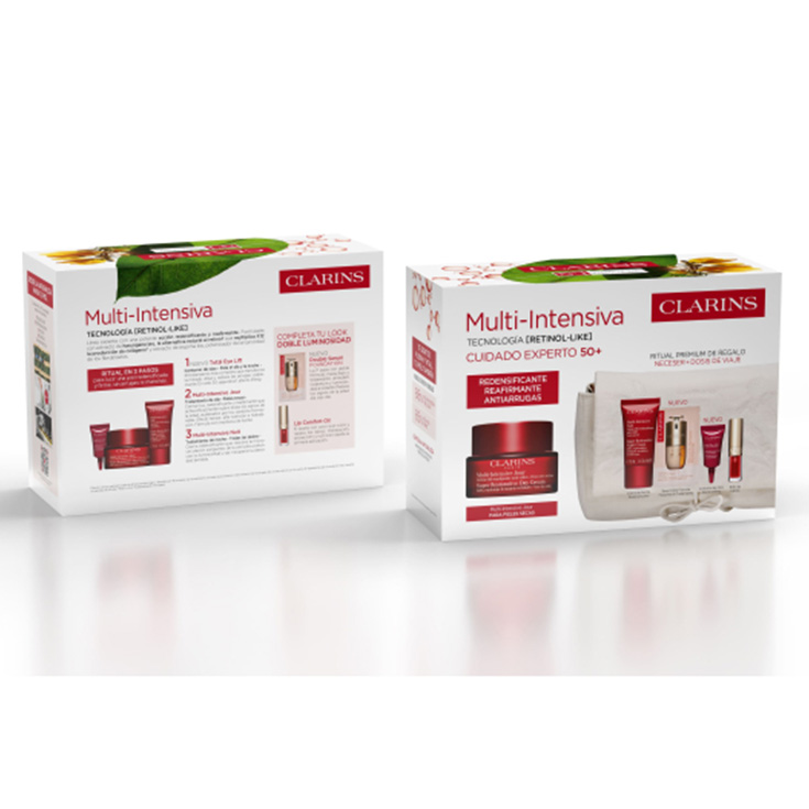 clarins multi-intensiva crema dia 50ml cofre 3 piezas clarins multi-intensiva crema dia 50ml cofre 3 piezas
