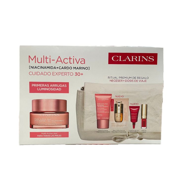 clarins multi-activa crema dia 50ml cofre 3 piezas