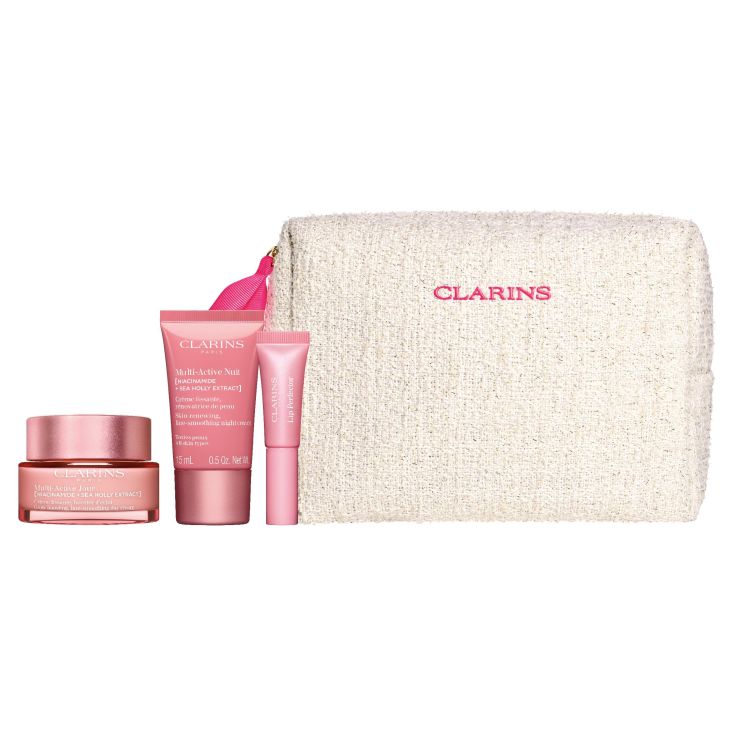 clarins multi activa crema dia 50ml cofre 4 piezas