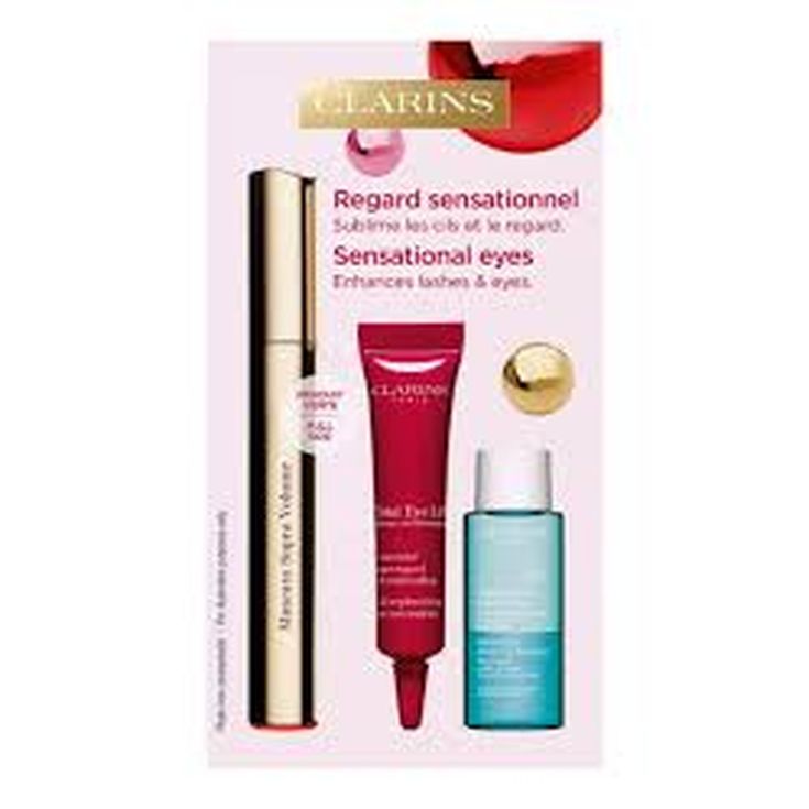 clarins mascara de pestañas supra vollumen cofre 3 piezas clarins mascara de pestañas supra vollumen cofre 3 piezas