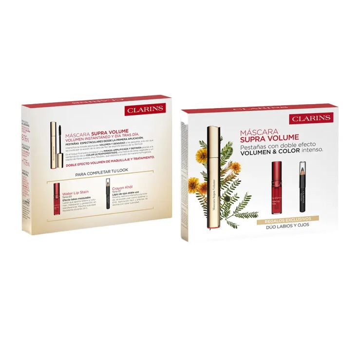 clarins mascara supra volume cofre 3 piezas