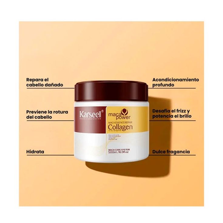 karseell maca essence mascarilla reparadora con colageno 500ml