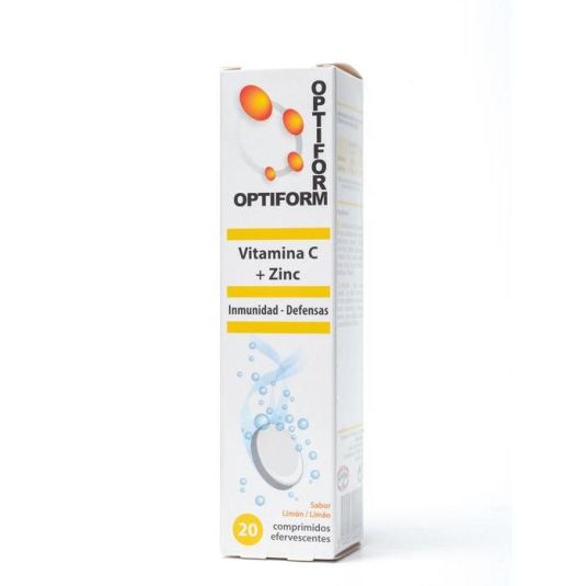 optiform vitamina c+zinc 20 comprimidos