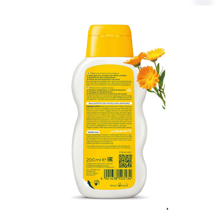 weleda leche corporal de calendula bebe 200ml