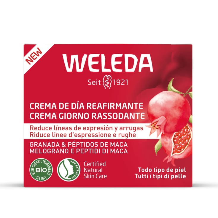 crema de dia reafirmante de granada y peptidos de maca 40ml