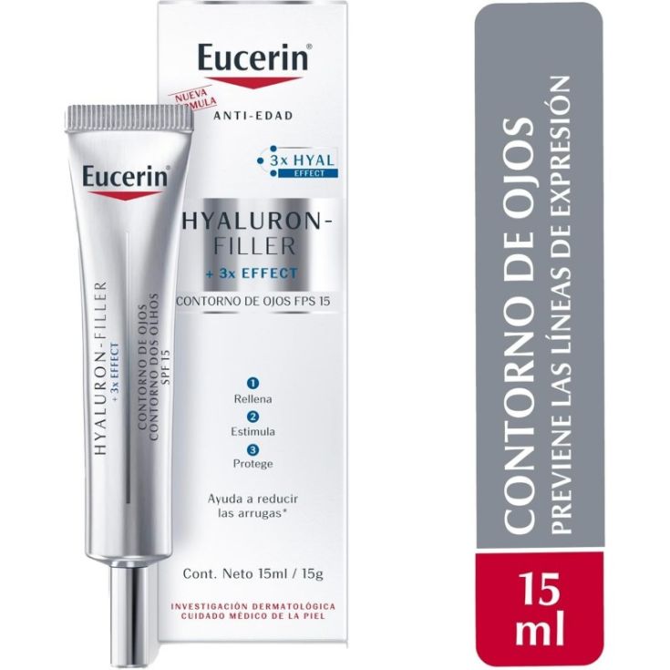 eucerin hyaluron-filler fps15 contorno de ojos 15ml