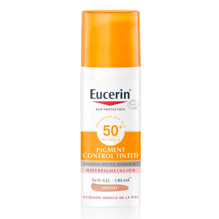 eucerin sun pigment control tono medio sfp 50+ 50ml