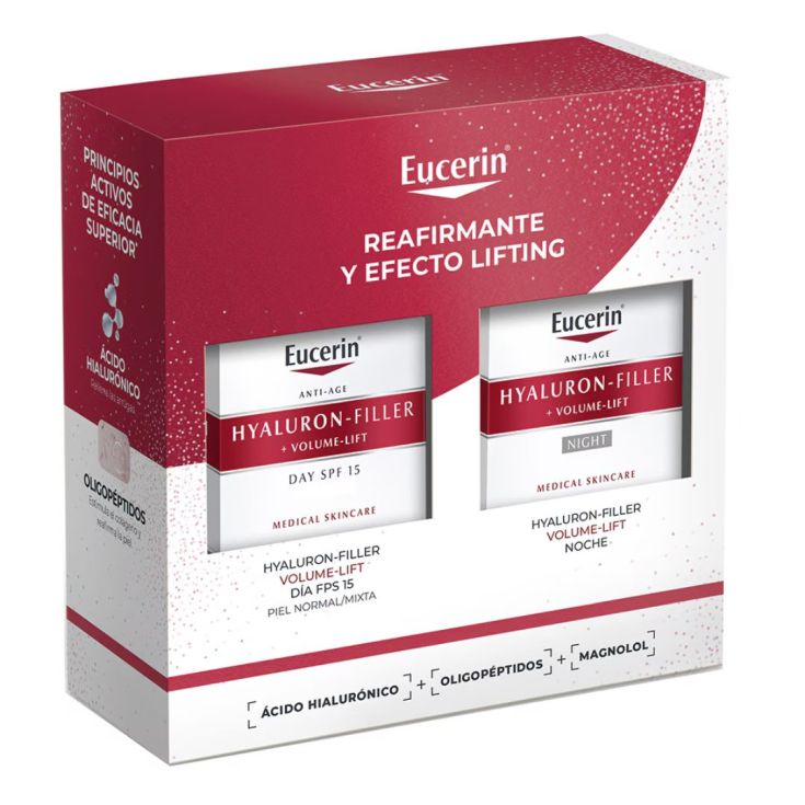 eucerin volume-filler piel sensible cofre 2 piezas