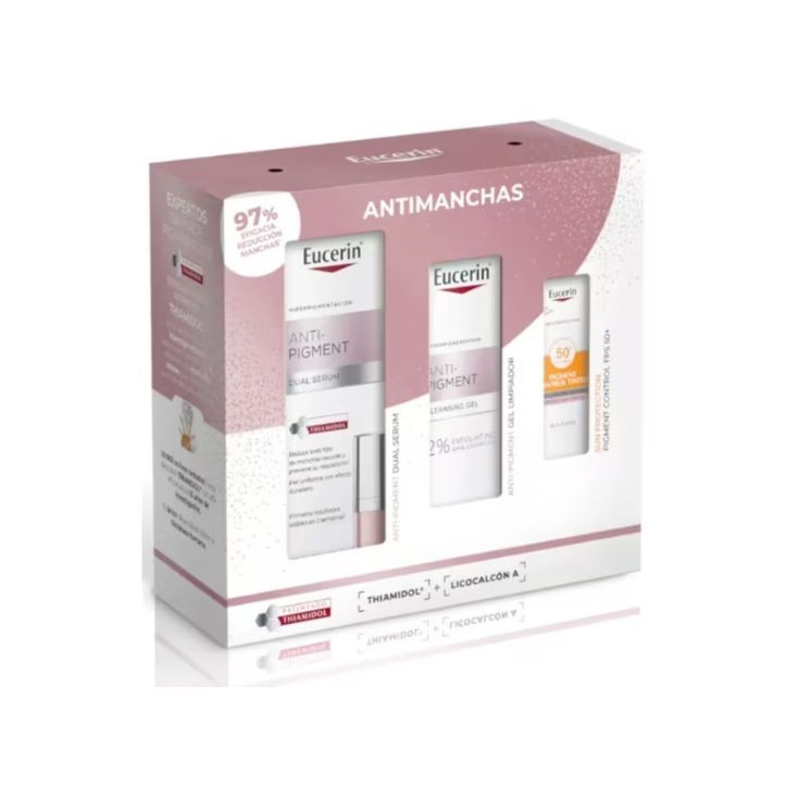 eucerin anti-pigment dual serum 30ml cofre 3 piezas