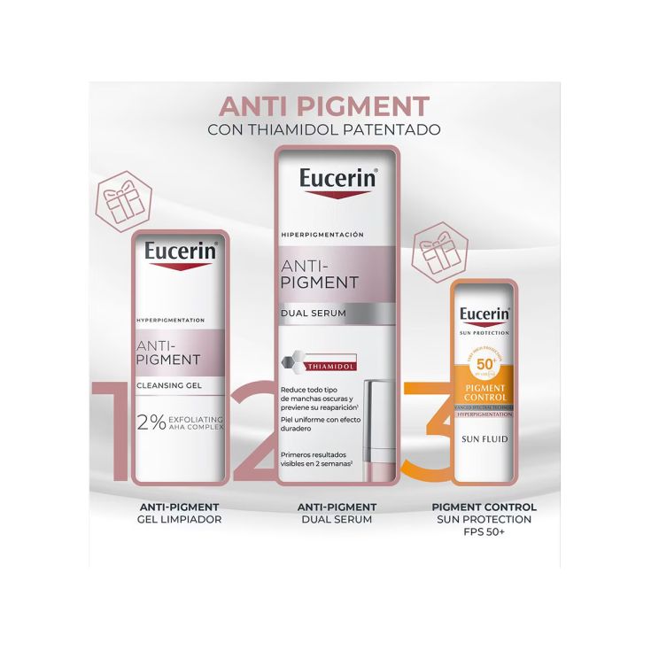 eucerin serum antimanchas anti pigment dual 30ml cofre 3 piezas
