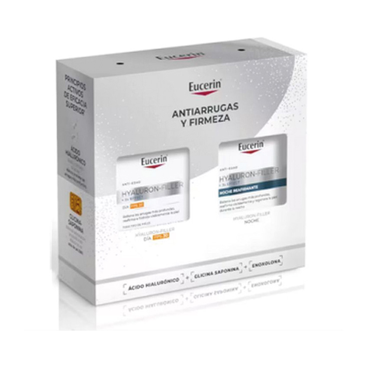 eucerin hyaluron-filler crema noche cofre 3 piezas